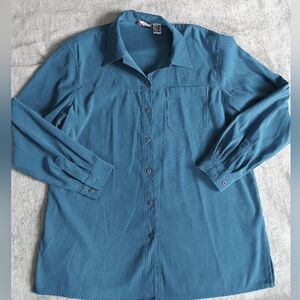 Alia | Size 16 Teal Button-Up Shirt